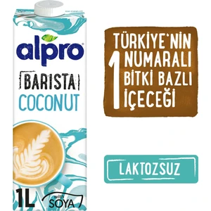 Barista Hindistan Cevizi Sütü 1lt Laktozsuz Bitkisel Vegan Süt