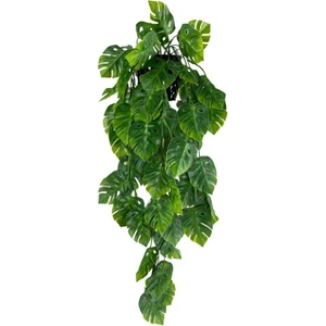 Yapay Çiçek Saksıda Sarkan Monstera Deve Tabanı Yapay Sarmaşık Pastel 60CM
