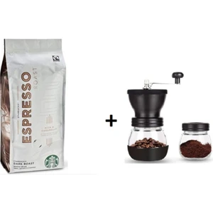 Espresso Dark Roast Çekirdek Kahve 250 gr + Kahve Değirmeni