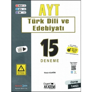 Üçgen Akademi Ayt Türk Dili ve Edebiyatı Denemeleri 15 Deneme