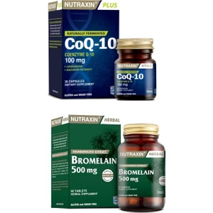 Co Q-10 (100 Mg) 30 Kapsül + Bromelain 500 Mg 60 Kapsül
