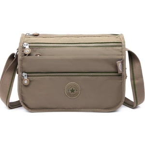 Smart Bags Krinkıl Kumaş Postacı Çantası BC 1128 - Açık Kahve