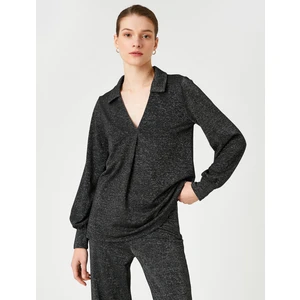 V Yaka Uzun Kollu Bluz