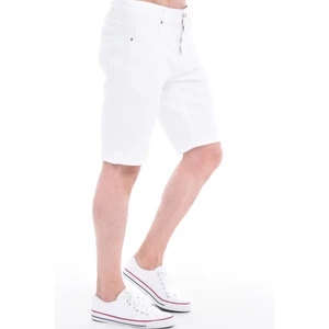 Cedy Denım Erkek Beyaz Kot Şort Slim Fit Jean Şort C342