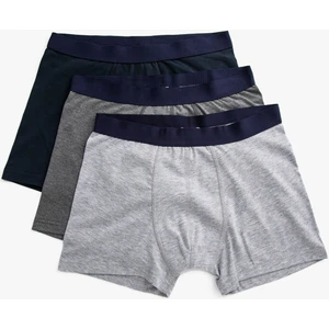 Pamuklu 3'lü Set Basic Boxer