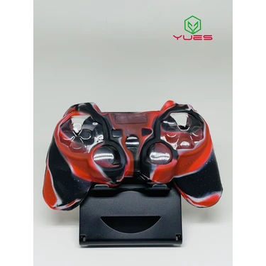 Yues Ps3 Joystick Silikon Kılıf Dualshock Koruyucu Kılıf Desenli Kırmızı