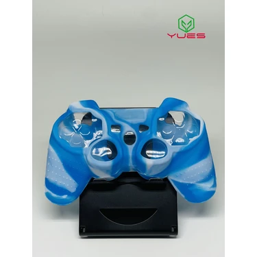 Yues Ps3 Joystick Silikon Kılıf Dualshock Koruyucu Kılıf Desenli Mavi