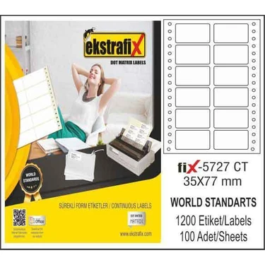 Ekstrafix Sürekli Form Etiket (FİX5727)    35 x