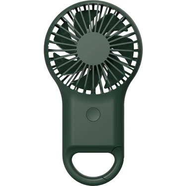 Szykd El Tipi Cep Mini Küçük Fan Taşınabilir Şarj Dış USB Fan 7 Renk Işığı Ordu Green (Yurt