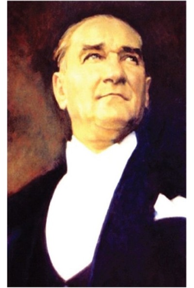 Vatan Bayrak Atatürk Posteri Raşel Kumaş No:6 200 x 300 cm
