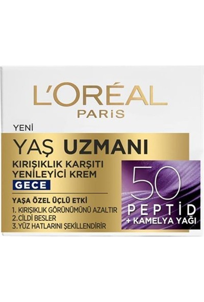 L'oréal Paris Yaş Uzmanı 50+  Gece Kremi 50ML