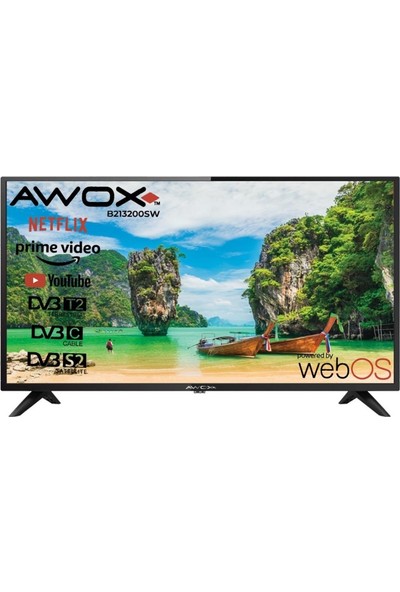 Awox B213200SW 32'' 80 Ekran Uydu Alıcılı HD webOS Smart LED TV
