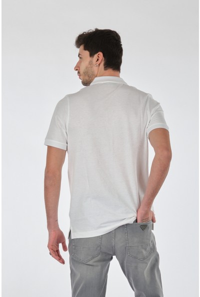 Sabri Özel Polo Yaka Kısa Kollu Beyaz Erkek T-Shirt 1102602