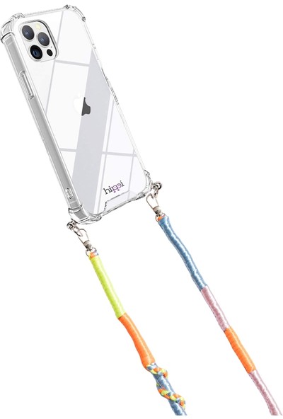 Hippi iPhone 13 Pro Daisy Örgü Askılı Ultra Koruma Telefon Kılıfı