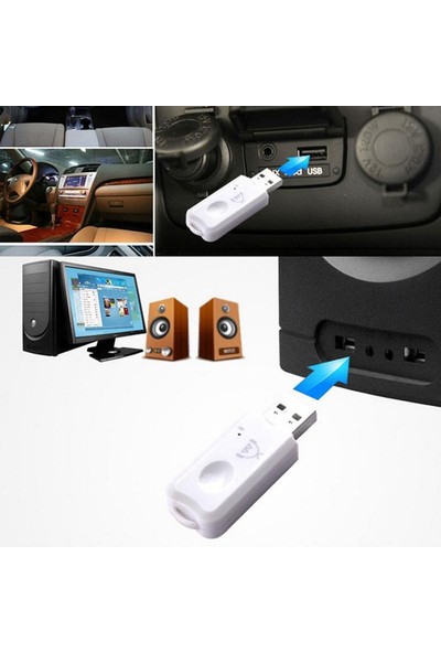 Streak Bluetooth 2.1 + Edr Dongle USB Hoparlör Araç Oto Ses Alıcısı