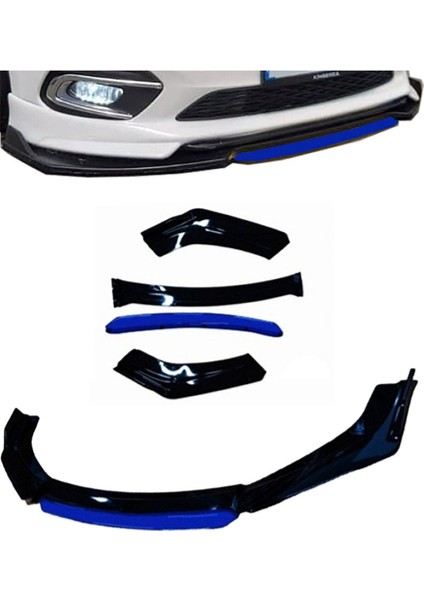 Opel Astra H 2004-2010 4 Parça Mavi Ön Ek Piano Black Lip