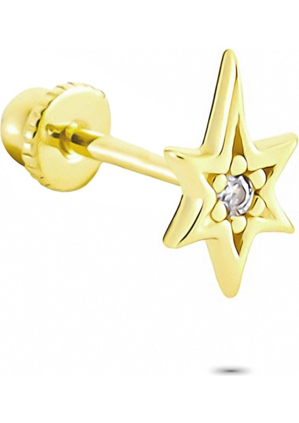 Altın Kutup Yıldızı Helix Piercing