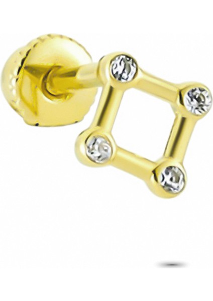 Altın Geometrik Helix Piercing