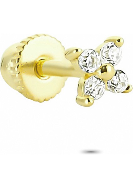 Altın Yonca Helix Piercing
