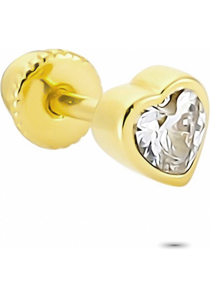 Altın Kalp Helix Piercing