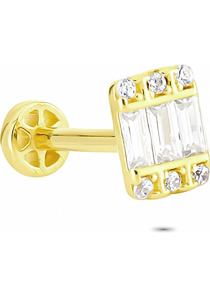 Altın Baget Tragus Piercing