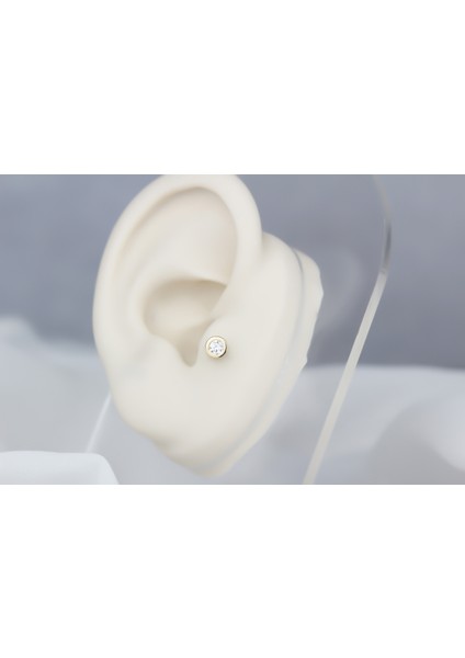 Altın Tektaş Tragus Piercing