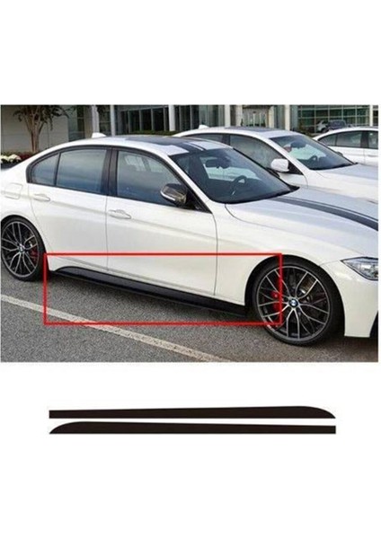 Fiat Tipo 1993-2002 F30 Düz Model Yan Marşpiyel Eki 4 Parça Piona Black