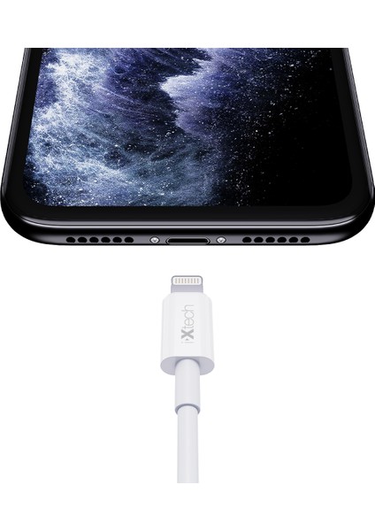Lightning Type-C Hızlı Şarj ve Data Kablosu 1mt Beyaz IX-UC009