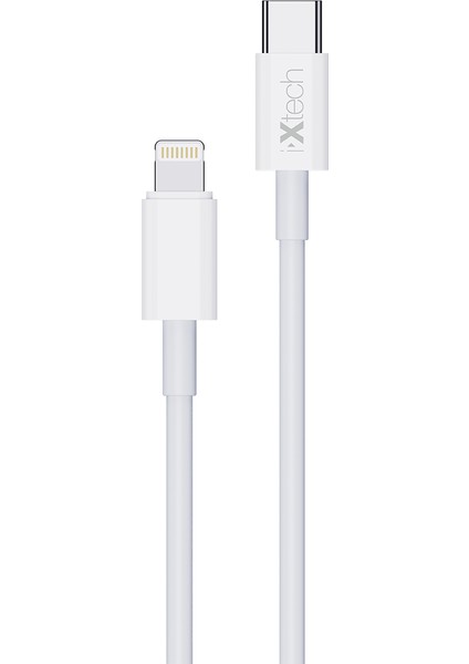 Lightning Type-C Hızlı Şarj ve Data Kablosu 1mt Beyaz IX-UC009