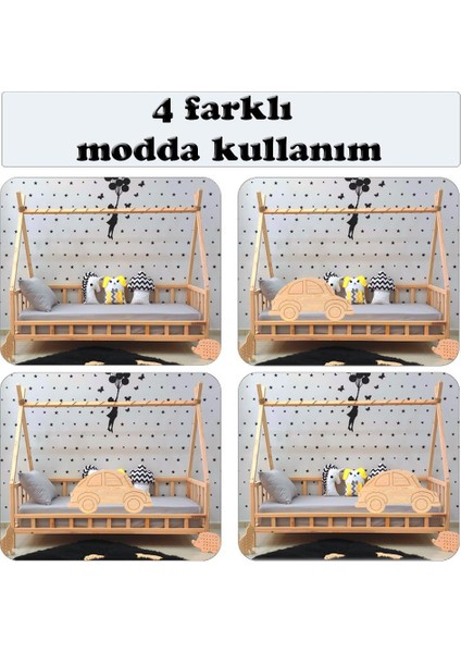 Montessori Yatak Çocuk Karyola Nirvana Araba