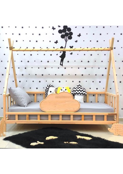 Montessori Yatak Doğal Çam Karyola Bulut Nirvana modelleri