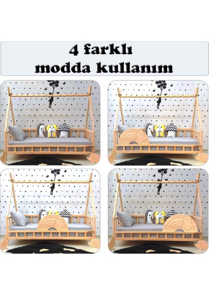 Montessori Yatak Nirvana Gökkuşağı Yıldızlı Karyola fiyatları