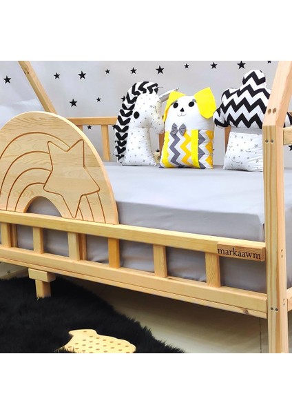 Montessori Yatak Nirvana Gökkuşağı Yıldızlı Karyola indirimleri