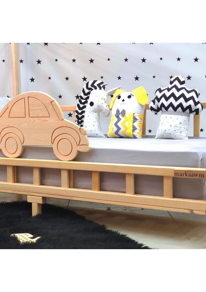 Montessori Yatak Luxury Arabalı Çocuk Karyola fırsatları