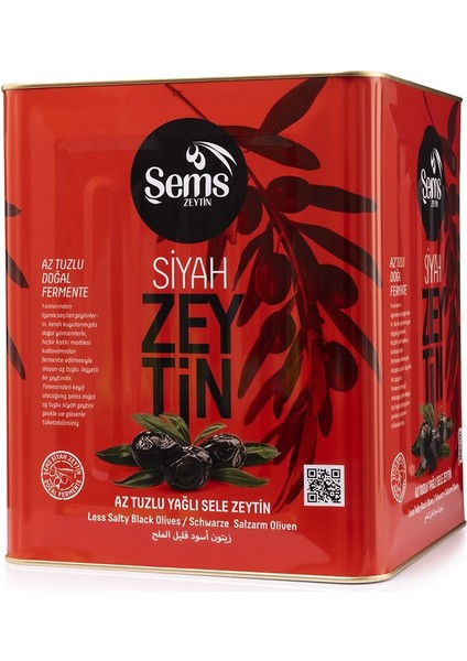 Siyah Zeytin Yağlı Sele 291-320 Kalibre Iri Zeytin 10 kg