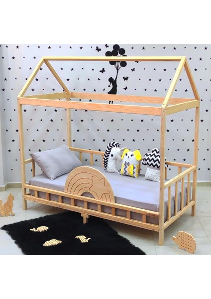 Ahşap Çocuk Karyola 90X190 Bebek Montessori Yatak fırsatları