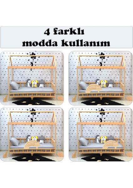 Kayan Yıldız Montessori Yatak Çocuk Karyola Bebek Beşiği fiyatları