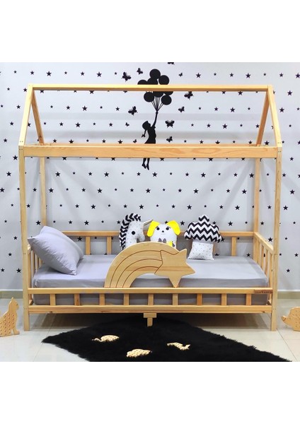 Kayan Yıldız Montessori Yatak Çocuk Karyola Bebek Beşiği modelleri