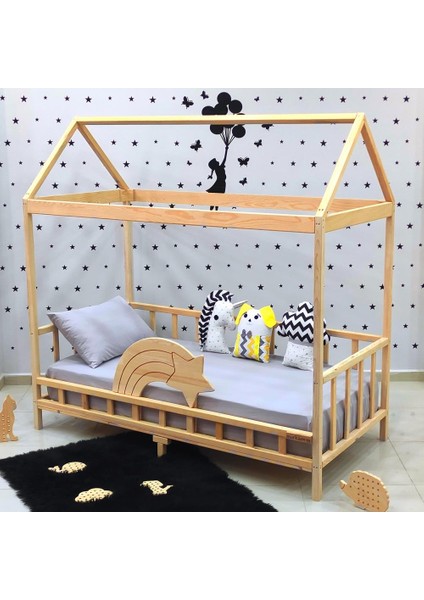 Kayan Yıldız Montessori Yatak Çocuk Karyola Bebek Beşiği fırsatları