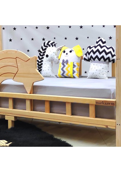 Kayan Yıldız Montessori Yatak Çocuk Karyola Bebek Beşiği indirimleri