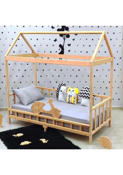 Ahşap Montessori Yatak Motorlu Çocuk Karyola indirimleri