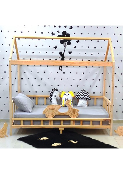 Ahşap Montessori Yatak Motorlu Çocuk Karyola modelleri