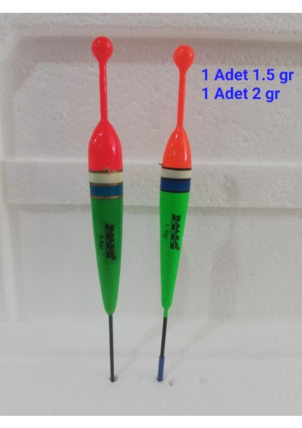 Hassas Şamandıra ( 1 Adet 1,5 gr - 1 Adet 2 gr )