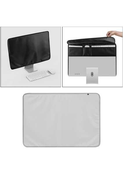 Monitör Toz Kapağı Naylon LCD Koruyucu IMAC 24 '' Tv Bilgisayar Uzayı Için Uyumlu Gri (Yurt Dışından)