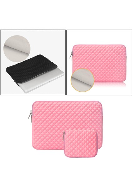 Macbook Hava Için Minimalist Ince Dizüstü Bilgisayar Kol 13-13.3 Inç Dizüstü Pembe 13 Inç (Yurt Dışından)