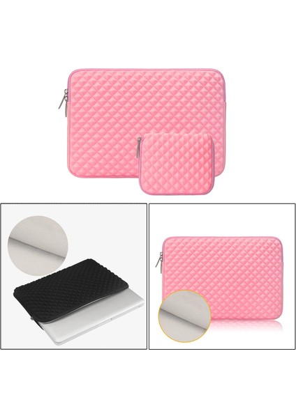 Macbook Hava Için Minimalist Ince Dizüstü Bilgisayar Kol 13-13.3 Inç Dizüstü Pembe 13 Inç (Yurt Dışından)