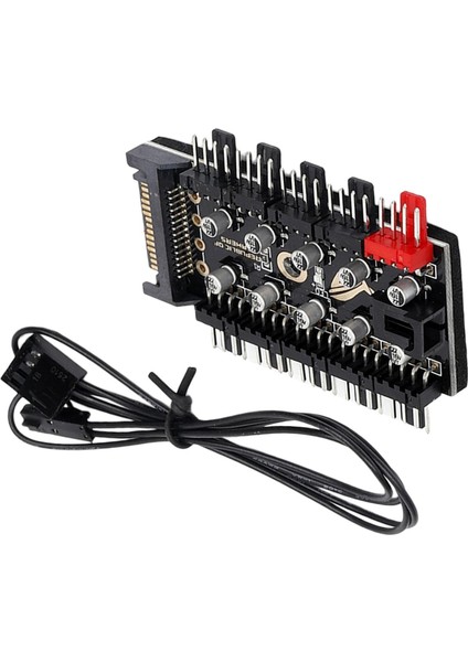 Anakart 1 Ila 10 Pin Pwm Soğutucu Fan Hub Splitter Uzatma Soket 12 V Sata Arayüzü (Yurt Dışından)