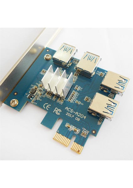 Pcı-E 1 Ila 4 1x Ila 16X USB 3.0 Yükseltici Kart Kurulu Madencilik Genişletme (Yurt Dışından)