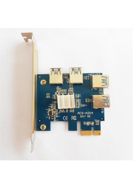 Pcı-E 1 Ila 4 1x Ila 16X USB 3.0 Yükseltici Kart Kurulu Madencilik Genişletme (Yurt Dışından)