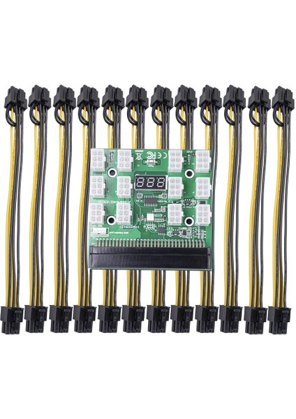 12 Pcı-E Bağlayıcı Breakout Kurulu Hp Ila 6 + 2 Pin Kabloları Kartı + 20CM Kablo (Yurt Dışından) fiyatları